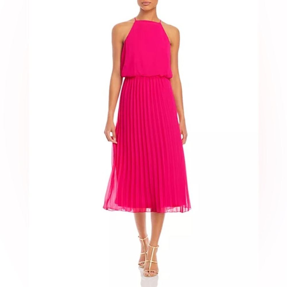 Sam Edelman pleated blouson midi dress